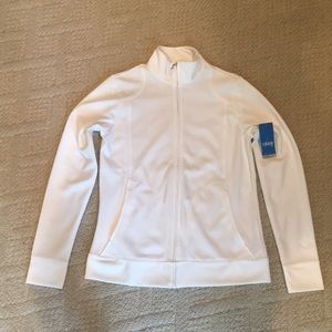 IZOD performance X white full zip jacket
